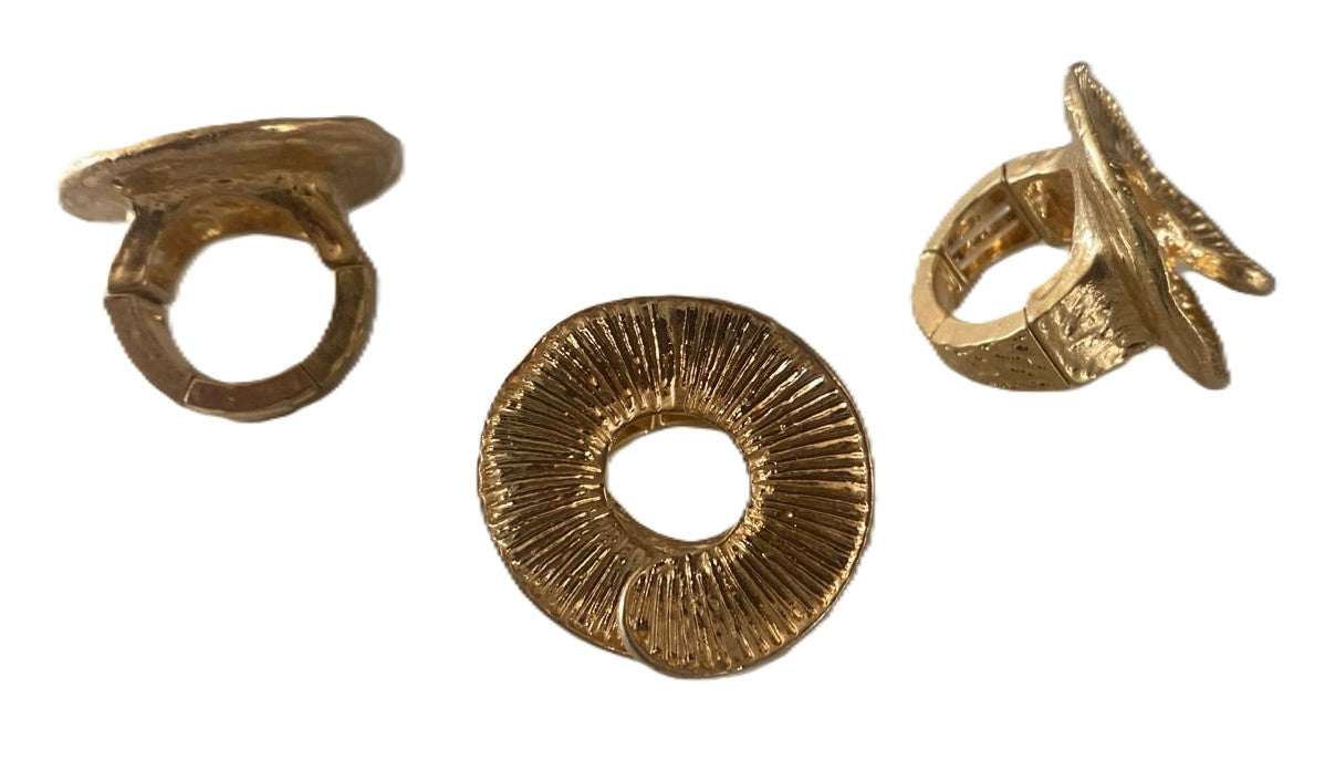 Anillo dona dorado