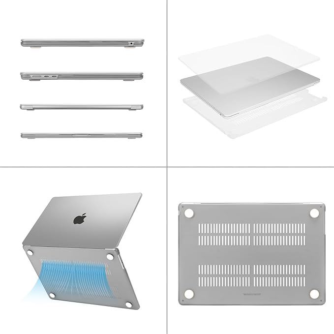 MOSISO Funda Dura Compatible con MacBook Air 13.6 Pulgadas