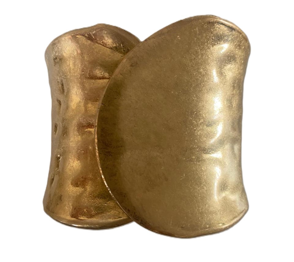 Pulsera ancha dorada