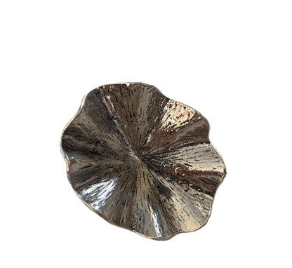 Anillo plateado grande