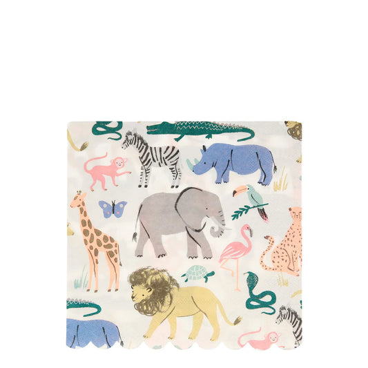 Servilletas Grandes de Safari