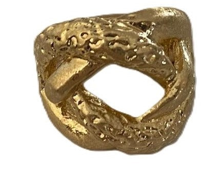 Anillo trenza dorado