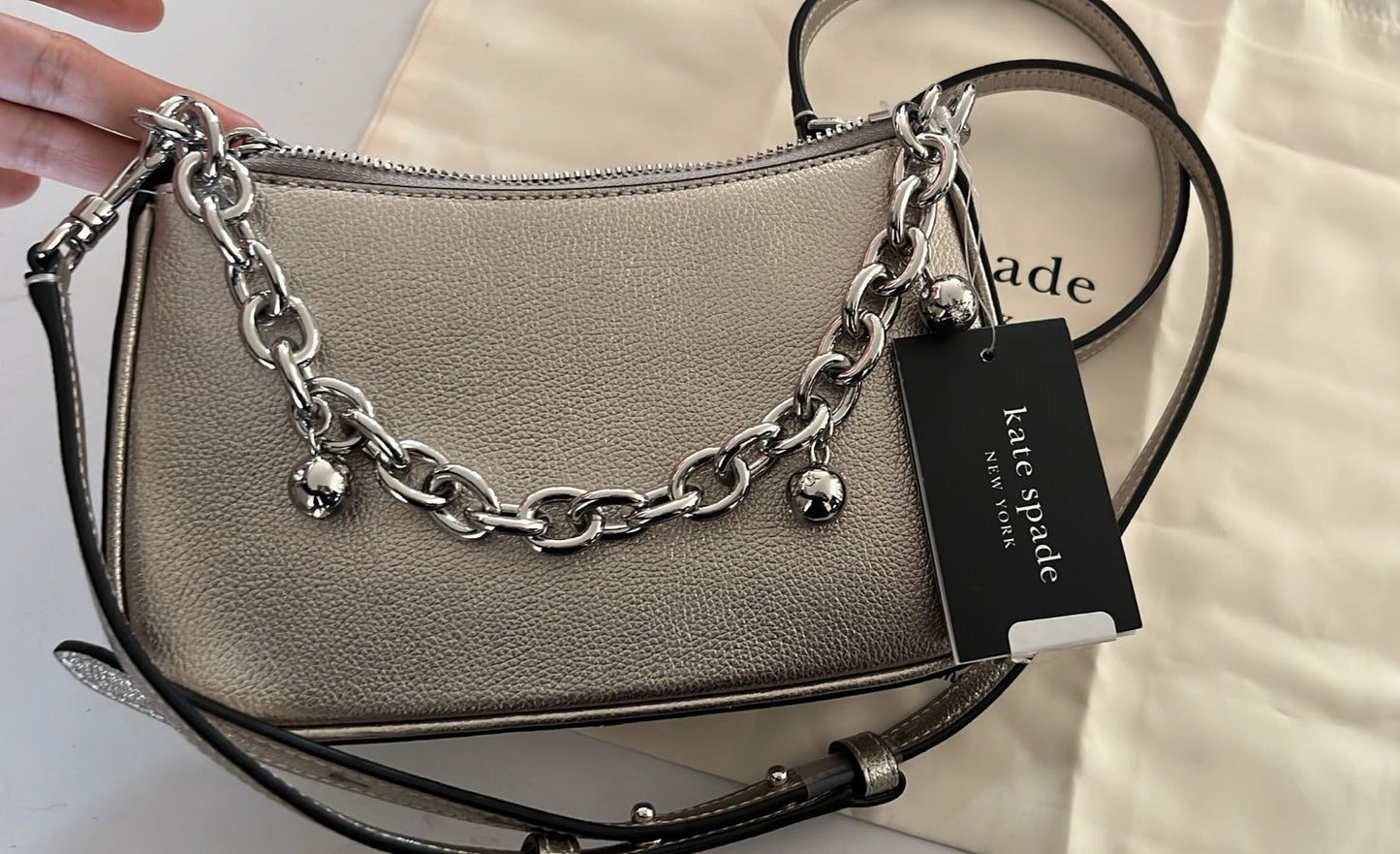 Bolsa Kate Spade plateada