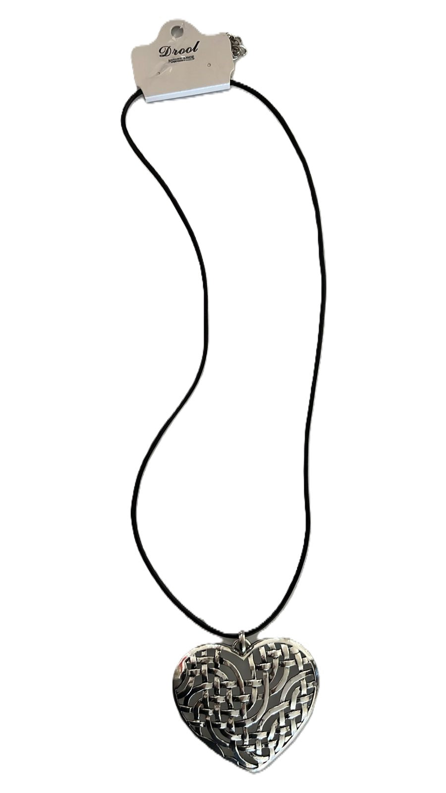 Collar Corazón Grande color plata